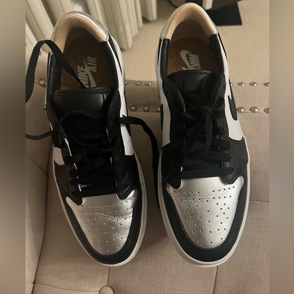 Air Jordan 1 Elevate Low - black and silver worn twice good condition